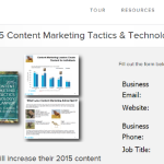 2015 Content Marketing Tactics and Technology Study screenshot