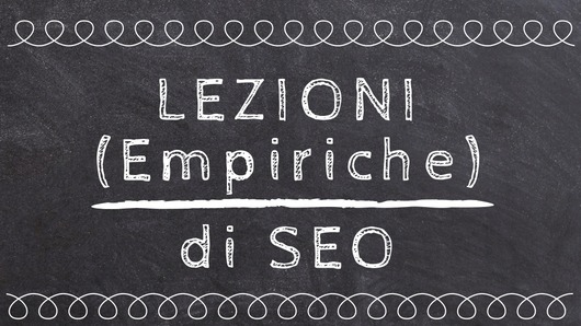 Lezioni di SEO